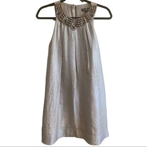 Alexia Admor Champagne Jeweled Dress Size XS